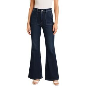 AG Adriano Goldschmied Mid Rise Angel Fatique Bootcut Jeans Dark Wash size 28R